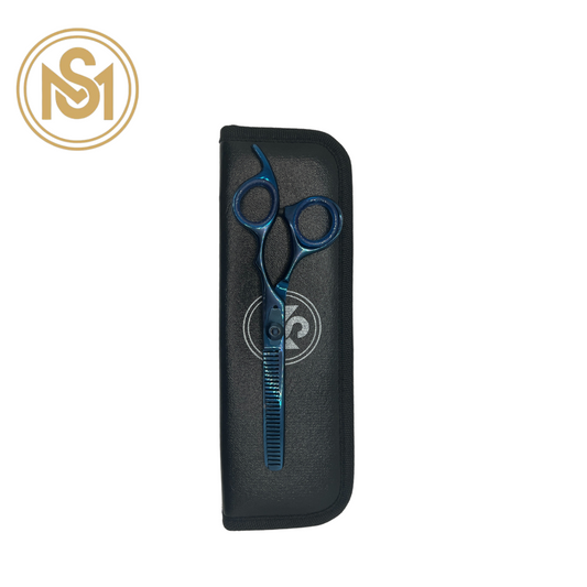 SM Professional Barber Convex Edge Thinning Shear (Dark Blue)