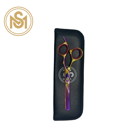 SM Professional Barber Convex Edge Thinning Shear (Multicolor)