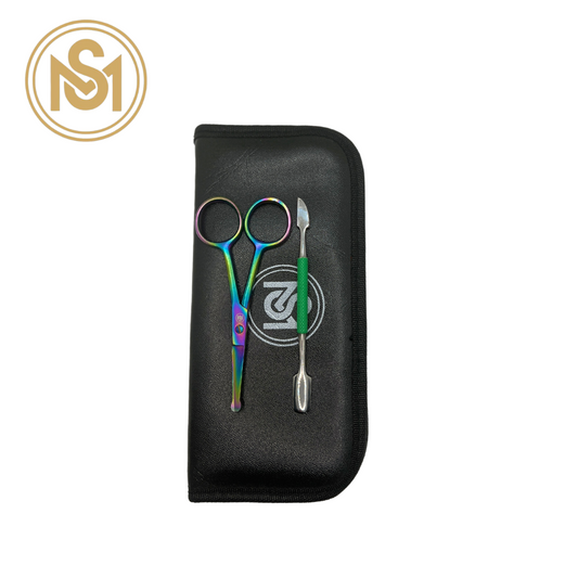 SM Safety Round Tip Scissor & Cuticle Pusher Set